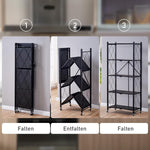 Load image into Gallery viewer, Étagère Rangement Pliante 4 Étagères - PROMO DÉSTOCKAGE (stock limité)