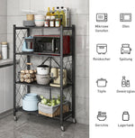 Load image into Gallery viewer, Étagère Rangement Pliante 4 Étagères - PROMO DÉSTOCKAGE (stock limité)