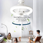 Load image into Gallery viewer, Ventilateur et Lampe intelligente 3 en 1 - rafraichissant, multi-led réglable - réduit la facture d'électricité (EN PROMOTION - Stock très limité) SN