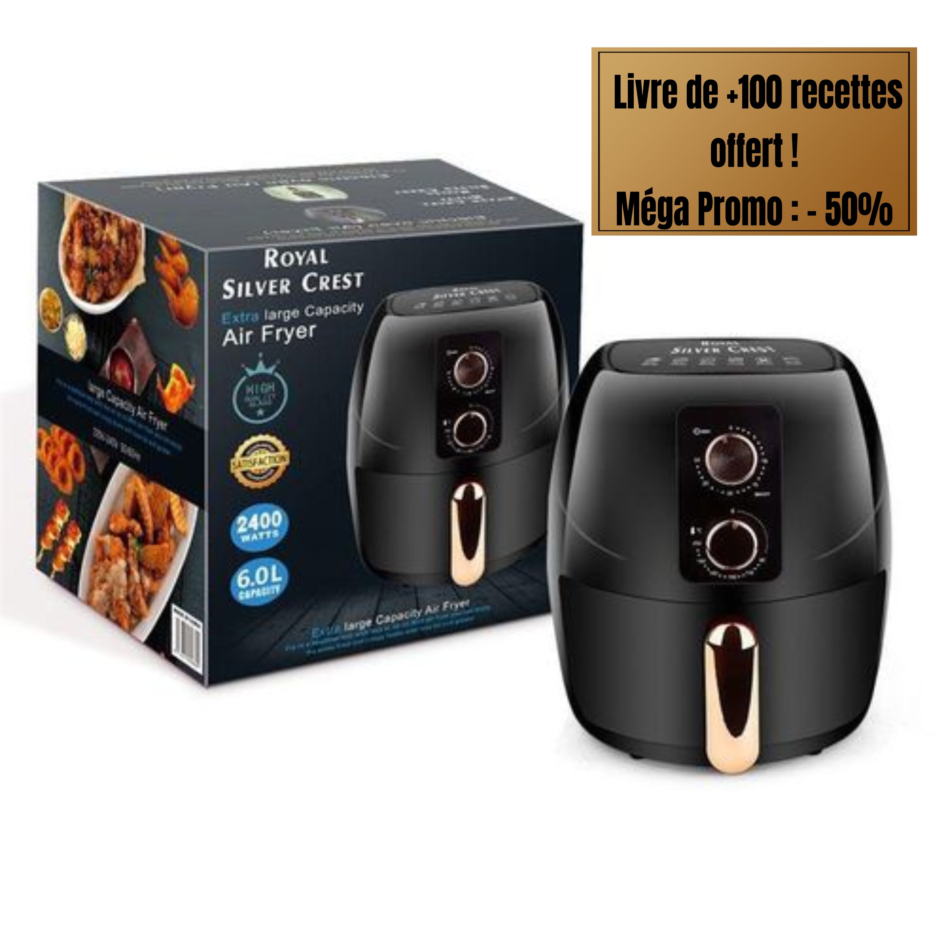 Airfryer - Réduction d'huile, économie d'énergie et de gaz, cuisson rapide (SUPER PROMO - Stock très limité)