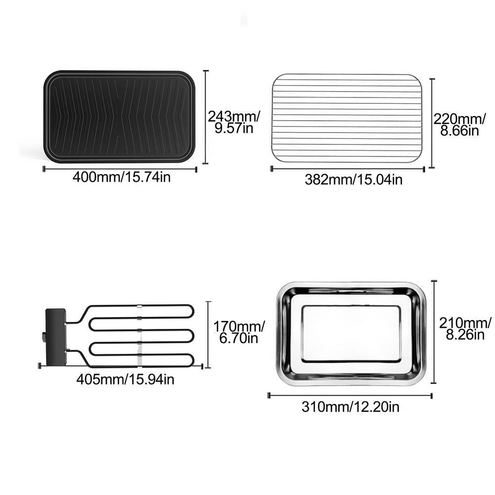 Barbecue Grill - Braise poisson, viande, crabe, gambas, brochette sans fumé (PROMO RAMADAN - Stock presqu'épuisé)