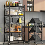 Load image into Gallery viewer, Étagère Rangement Pliante 4 Étagères - PROMO DÉSTOCKAGE (stock limité)
