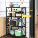 Load image into Gallery viewer, Étagère Rangement Pliante 4 Étagères - PROMO DÉSTOCKAGE (stock limité)
