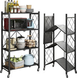 Load image into Gallery viewer, Étagère Rangement Pliante 4 Étagères - PROMO DÉSTOCKAGE (stock limité)
