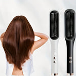 Load image into Gallery viewer, Peigne à Lisser à Ions Négatifs 2 en 1 pour cheveux crépus, frisés, perruques et barbes (EN PROMOTION - Stock très limité)
