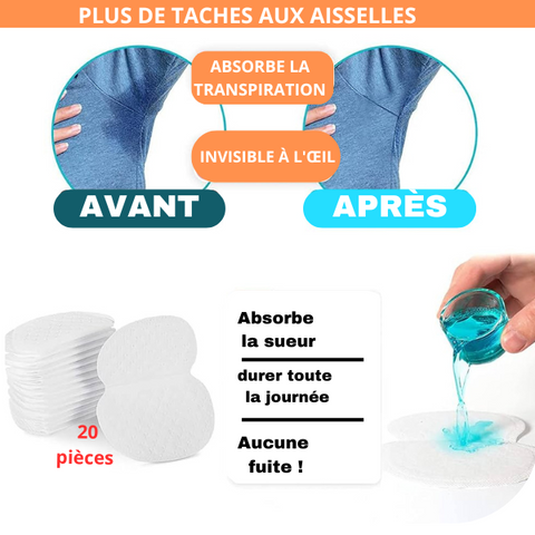 Patch Anti-transpiration - Protection  (MÉGA PROMOTION - Stock très limité)