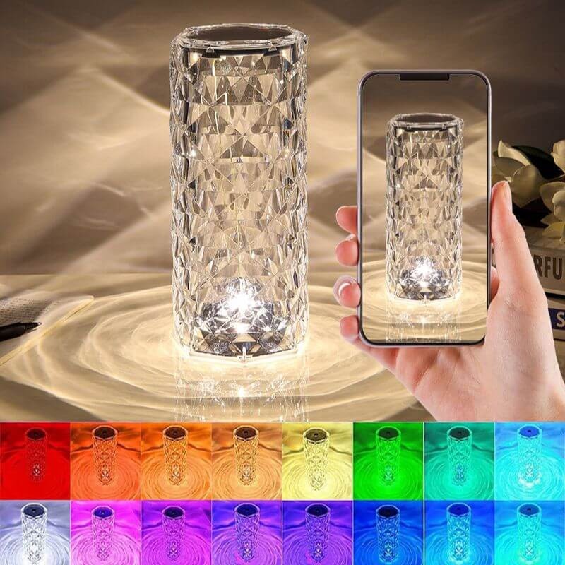 Lampe de table en cristal de diamant  - économisez sur vos factures de courant (EN PROMOTION - Stock très limité)