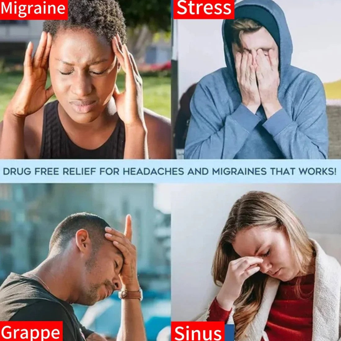 Bonnet anti migraine  (EN PROMOTION - Stock très limité)